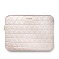 Guess Quilted Uniwersalny Pokrowiec na Laptopa - 13" - Róż