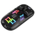 Dwutrybowa bezprzewodowa mysz Bluetooth HXSJ T200 z podświetleniem RGB