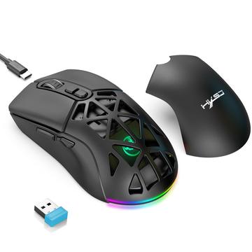 Podświetlana mysz bezprzewodowa HXSJ T26 RGB / mysz Bluetooth 4800 DPI