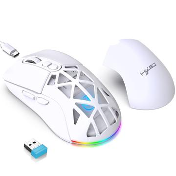 Podświetlana mysz bezprzewodowa HXSJ T26 RGB / mysz Bluetooth 4800 DPI