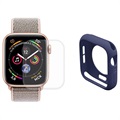 Pełen Zestaw Ochronny Hat Prince do Apple Watch Series SE/6/5/4 - 40mm - Granatowy