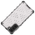 Hybrydowe Etui Honeycomb Armored do Samsung Galaxy S21 FE 5G - Przezroczyste