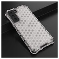 Hybrydowe Etui Honeycomb Armored do Samsung Galaxy S21 FE 5G - Przezroczyste