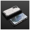 Hybrydowe Etui Honeycomb Armored do Samsung Galaxy S21 FE 5G - Przezroczyste