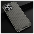 Hybrydowe Etui Honeycomb Armored do iPhone 14 Pro - Czarne