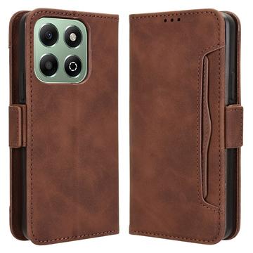 Honor X6b Etui-Portfel Seria Cardholder - Brąz