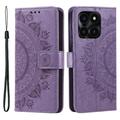 Honor X6b Etui z Portfelem z Serii Mandala - Fiolet