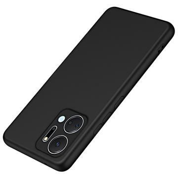 Honor X7a Etui z Ciekłego Silikonu - Czarne