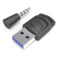 Honson HS-PS5101 Słuchawki Bluetooth/3.5mm Adapter audio - Sony PS5/PS4/PC - Czarny