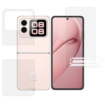 Huawei Nova Flip Zestaw Osłon Full Cover - Przezroczysty