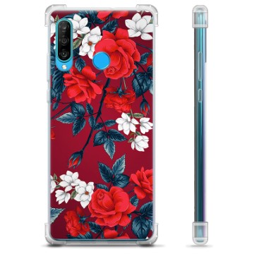 Etui Hybrydowe - Huawei P30 Lite - Vintage Kwiaty