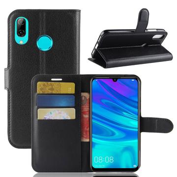 Etui z Portfelem do Huawei P30 Lite z Magnetycznym Zamknięciem - Czarne