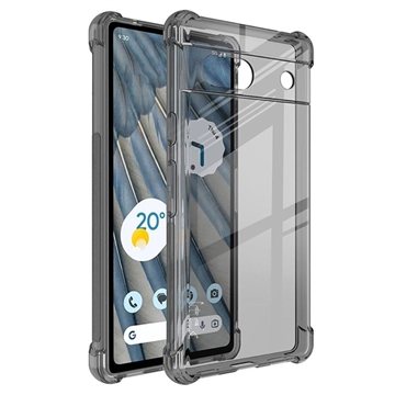 Google Pixel 7a Etui z TPU Imak Drop-Proof - Przezroczyste Czerń