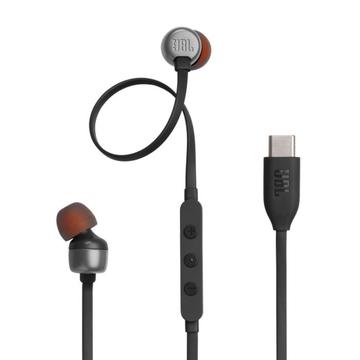 Słuchawki douszne JBL Tune 310C Pure Bass USB-C - czarne