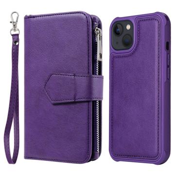 iPhone 14 Etui-Portfel Seria KT Multifunctional - Fiolet