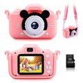 Kids Digital Camera with 32GB Memory Card (Otwarte Opakowanie B) - Pink