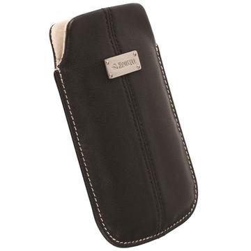 Krusell Luna Universal Leather Pouch - 125x69x14mm - Czarny