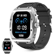 Smartwatch Ksix Hero z wyświetlaczem AMOLED, trybami sportowymi i zdrowotnymi - IP68 - Czarny