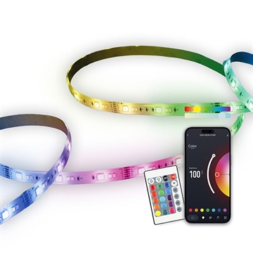 Taśma Ksix SmartLED RGB Strip z pilotem i synchronizacją muzyki - 5m