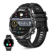 Wodoodporny smartwatch Ksix Venture z trybami sportowymi i zdrowotnymi - IP68 - Czarny