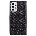 Etui z portfelem Lace Pattern do Samsung Galaxy A23 - Czarne