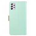 Etui z portfelem Lace Pattern do Samsung Galaxy A53 5G - Zieleń