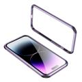 Le-Lock Series iPhone 14 Pro Metalowy Bumper - Fiolet