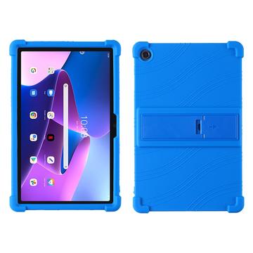 Lenovo Tab M10 Plus Gen 3 Silikonowe etui z podpórką - Niebieskie