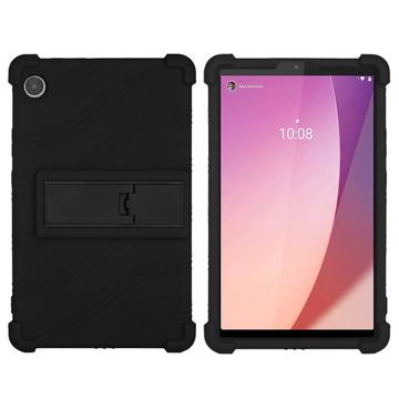 Lenovo Tab M8 Gen 4 silikonowe etui z podpórką - czarne