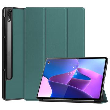 Lenovo Tab P12 Pro Inteligentne Etui Folio z Serii Tri-Fold - Zieleń