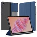 Lenovo Tab Plus Zamykane Etui Smart Tri-Fold Dux Ducis Domo - Błękit