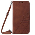 Samsung Galaxy S22+ 5G Etui-Portfel Seria Line - Brąz