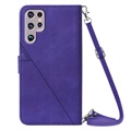 Samsung Galaxy S22 Ultra 5G Etui-Portfel Seria Line - Fiolet