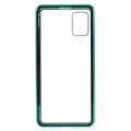 Samsung Galaxy A51 Magnetyczne Etui z Hartowanym Szkłem - Zielone