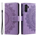 Etui z Portfelem z Serii Mandala do Samsung Galaxy A34 5G - Fiolet