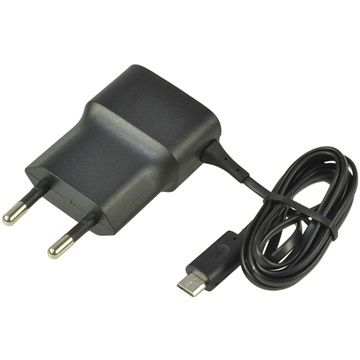 Ładowarka Turystyczna Microsoft / Nokia AC-18E MicroUSB - Wtyk Euro - Czarna