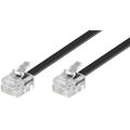 Modułowy kabel telefoniczny RJ11/RJ11 - 6m - czarny