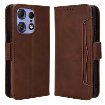 Motorola Edge 50 Pro Etui-Portfel Seria Cardholder - Brąz