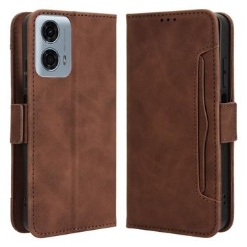 Motorola Moto G34 Etui-Portfel Seria Cardholder - Brąz