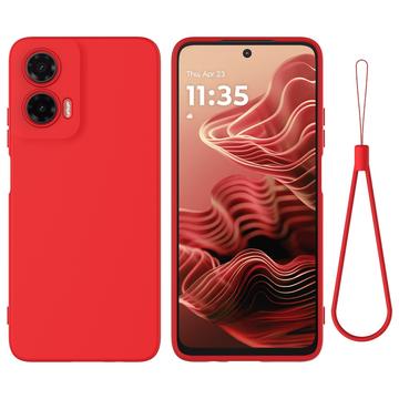 Motorola Moto G35 Etui z Płynnego Silikonu - Czerwień