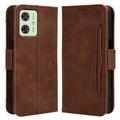 Motorola Moto G54 Etui-Portfel Seria Cardholder - Brąz