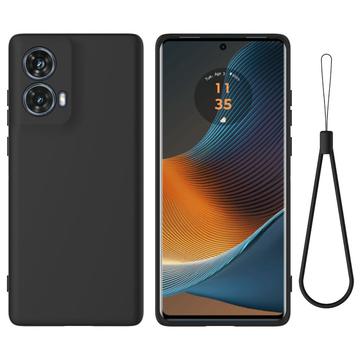 Motorola Moto G85/S50 Neo Etui z Płynnego Silikonu - Czarne