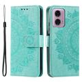 Motorola Moto G85/S50 Neo Etui z Portfelem z Serii Mandala - Zieleń