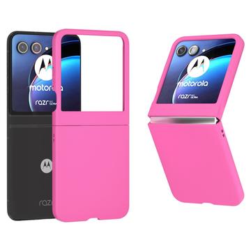 Plastikowe Etui do Motorola Razr 50 - Ciemny Róż