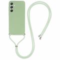 Samsung Galaxy A55 Etui Necklace Series z TPU - Menta Zielona