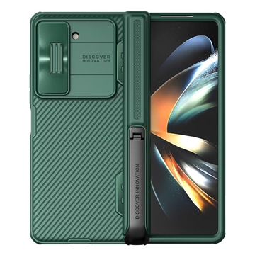 Samsung Galaxy Z Fold5 Hybrydowe Etui Nillkin CamShield Fold z Podstawką - Zieleń