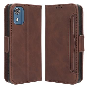 Nokia C02 Etui-Portfel Seria Cardholder - Brąz