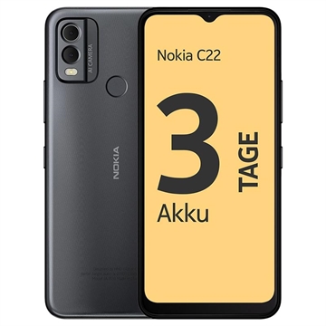 Nokia C22 - 64GB - Czerń Nocy
