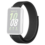 Nylonowy Pasek Samsung Galaxy Fit3 z Zapięciem na Rzep - Czarny