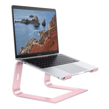 Podstawka pod laptopa Omoton L2 ze stopu aluminium - 10"-16" - różowe złoto